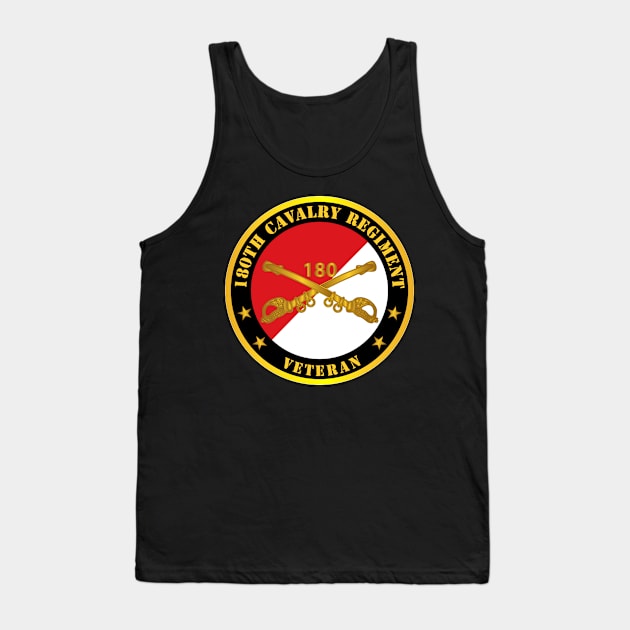 180th Cavalry Regiment Branch Veteran - Red - White X 300 Tank Top by twix123844